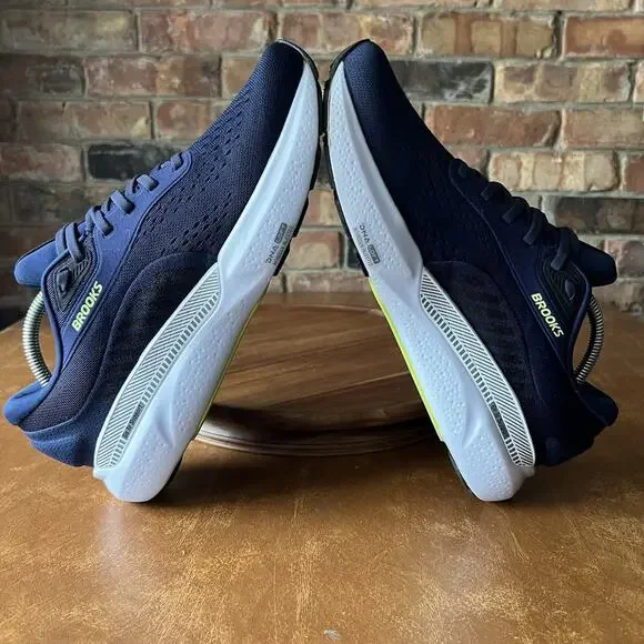 Brooks Adrenaline GTS 24 Supportive Men's 10 Blue Road Running Shoes Sneakers